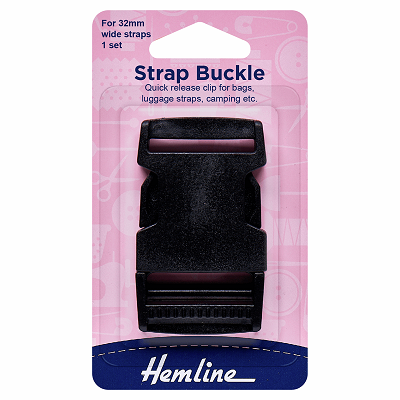 H454.32.B Strap Buckle: 32mm: Black ..